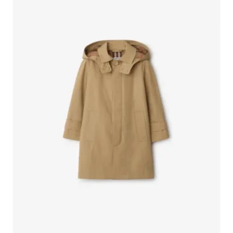 Abrigo de algodón con capucha Car Coat