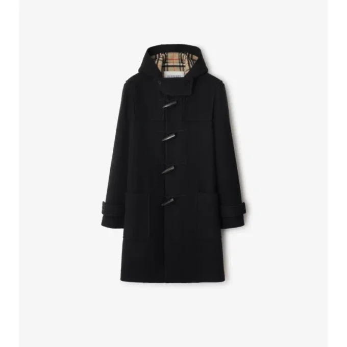 Abrigo Duffle de lana