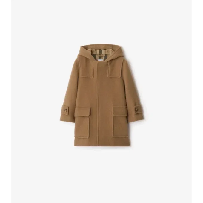 Abrigo duffle de lana