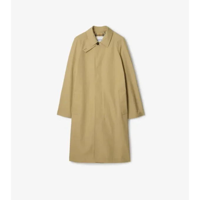 Abrigo largo de algodón Car Coat