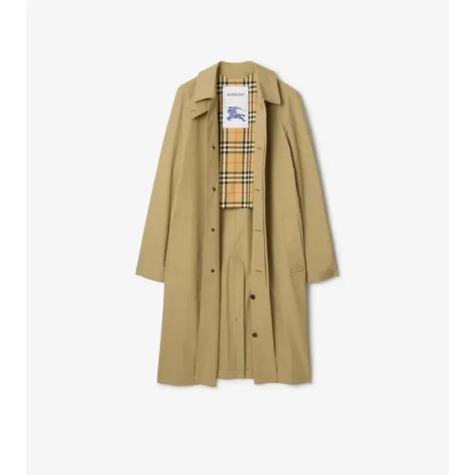 Abrigo largo de algodón Car Coat