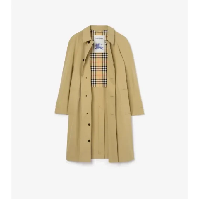 Abrigo largo de algodón Car Coat