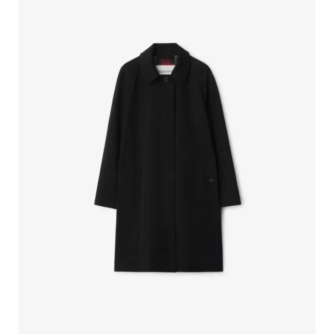 Abrigo tipo Car Coat de gabardina de largo medio