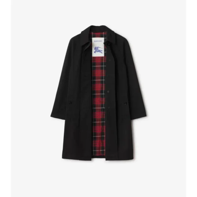 Abrigo tipo Car Coat de gabardina de largo medio