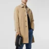 Abrigo tipo «Car Coat» ligero de largo medio