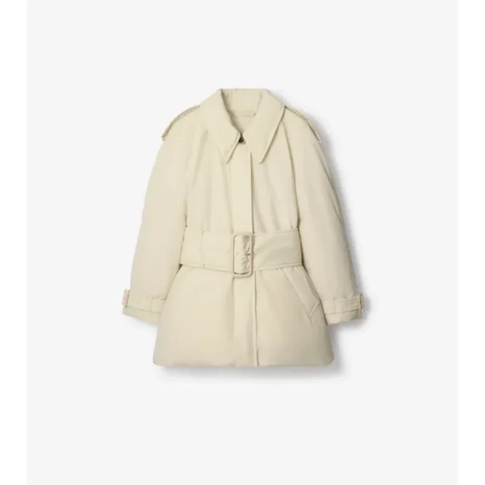 Berryhill Car Coat acolchado con cinturón