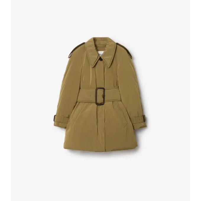 Berryhill Car Coat acolchado con cinturón