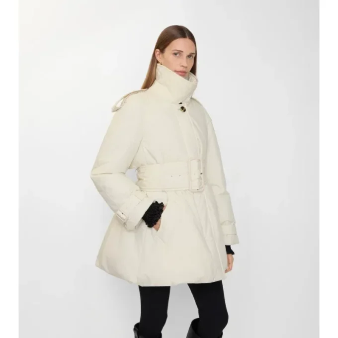 Berryhill Car Coat acolchado con cinturón