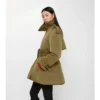 Berryhill Car Coat acolchado con cinturón