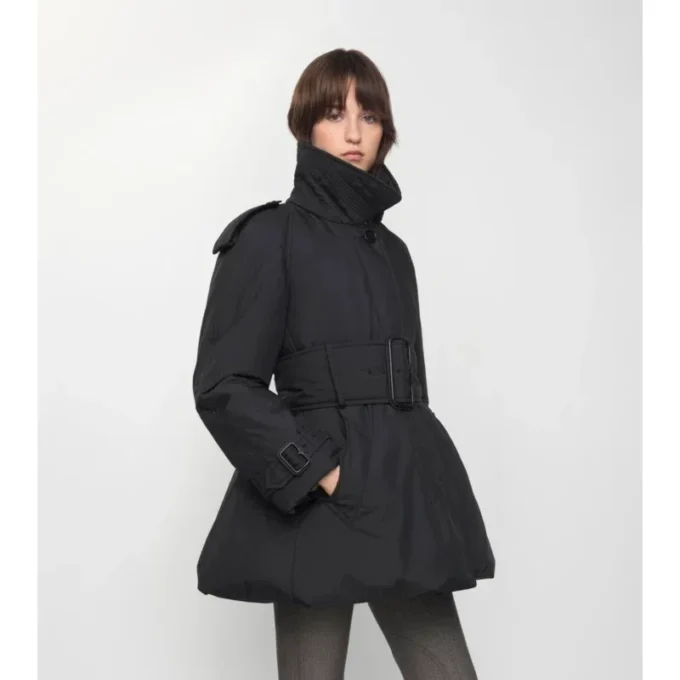Berryhill Car Coat acolchado con cinturón