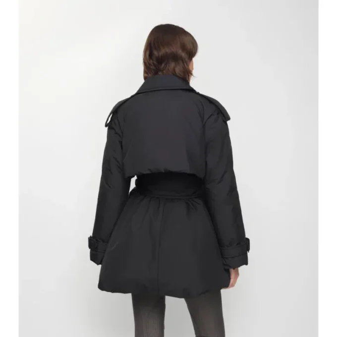 Berryhill Car Coat acolchado con cinturón