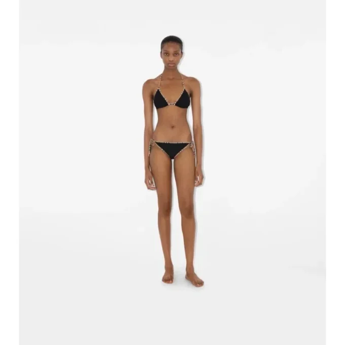 Bikini con ribetes a cuadros