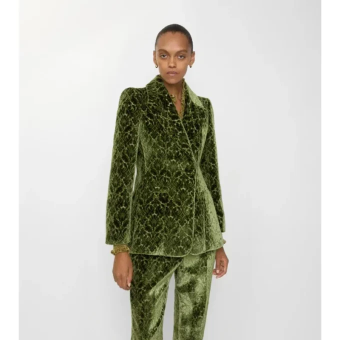 Blazer de terciopelo barroco