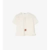 Blusa de gasa de algodón con estampado de cuadros