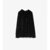 Blusa de terciopelo de mezcla de seda de estilo barroco