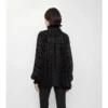 Blusa de terciopelo de mezcla de seda de estilo barroco