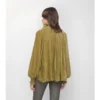 Blusa de terciopelo de mezcla de seda Torch