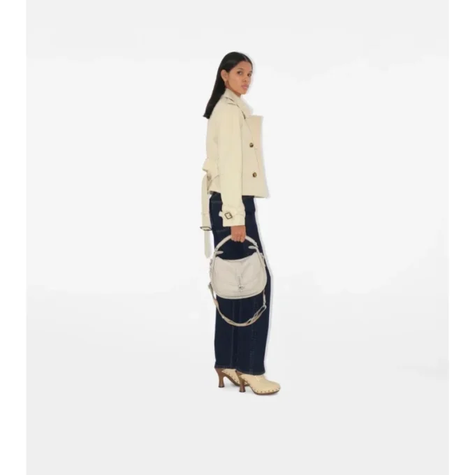 Bolso bandolera pequeño con clip «B»