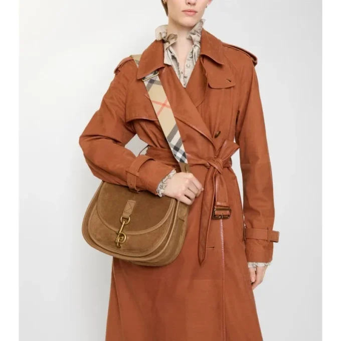 Bolso bandolera pequeño con clip «B»