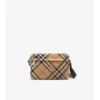 Bolso bandolera pequeño con estampado de cuadros 