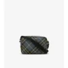 Bolso bandolera pequeño con estampado de cuadros 