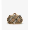 Bolso cambiador con estampado de cuadros