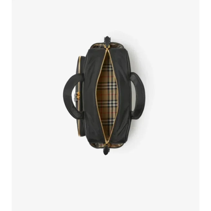Bolso cambiador de bebé de nailon acolchado