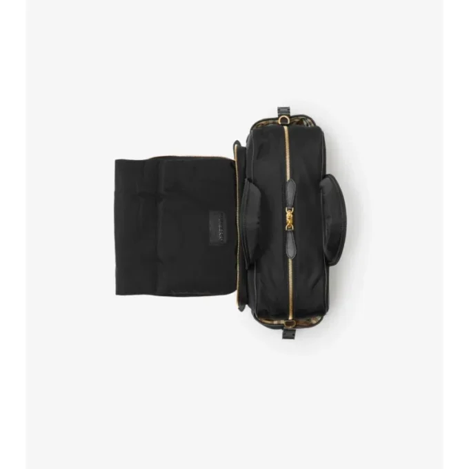 Bolso cambiador de bebé de nailon acolchado