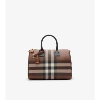 Bolso de bolos mediano a cuadros