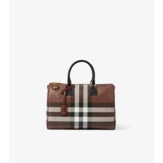 Bolso de bolos mediano a cuadros