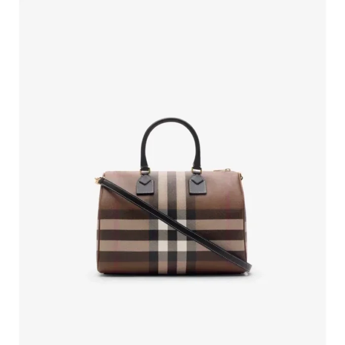 Bolso de bolos mediano a cuadros