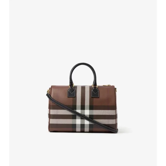 Bolso de bolos mediano a cuadros