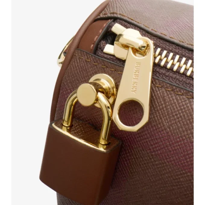 Bolso de bolos mediano a cuadros