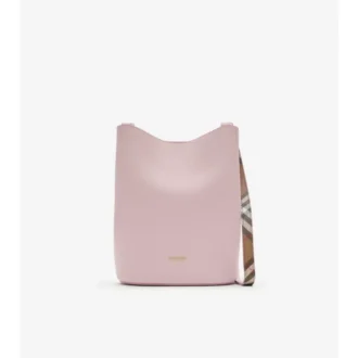 Bolso de cuero pequeño tipo cubo