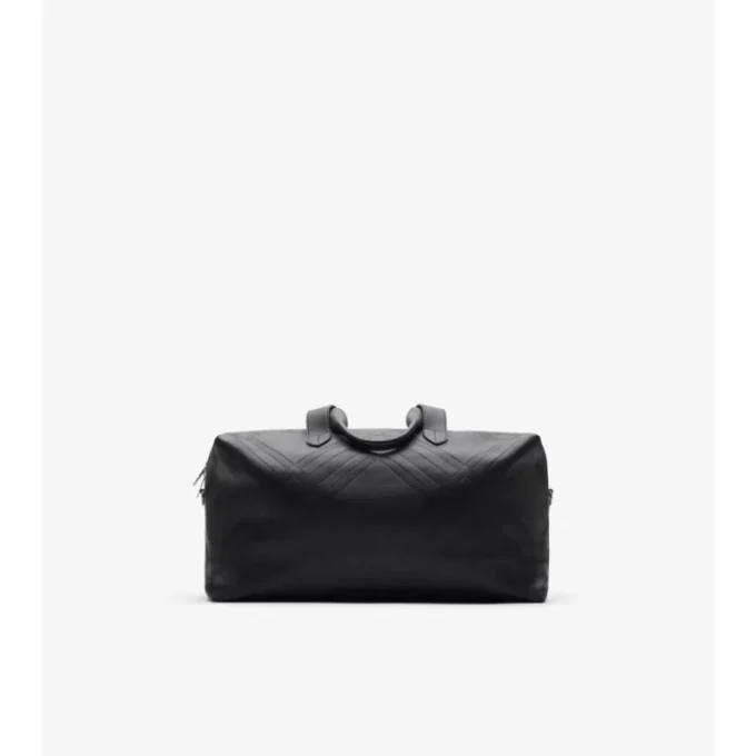Bolso de viaje con estampado de cuadros en relieve