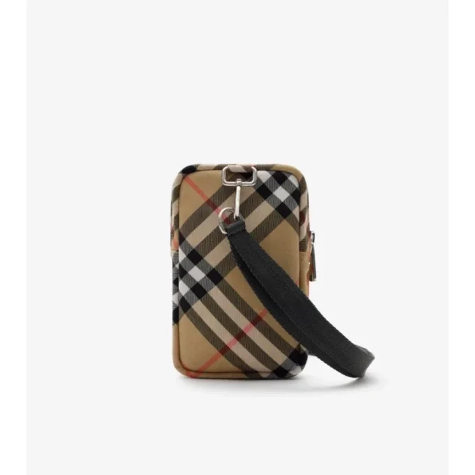 Bolso para móvil con estampado de cuadros