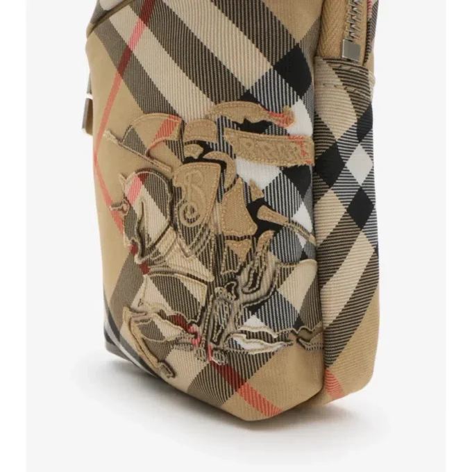 Bolso para móvil con estampado de cuadros
