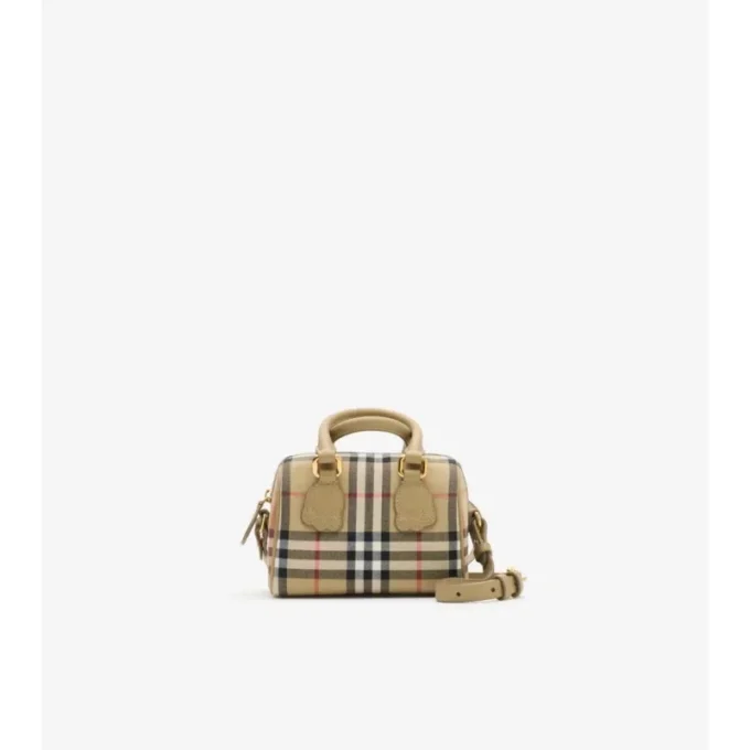Bolso tipo bolero con estampado de cuadros
