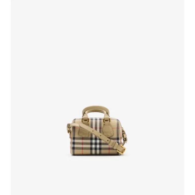 Bolso tipo bolero con estampado de cuadros