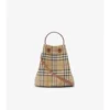 Bolso tipo cubo con estampado de cuadros pequeños