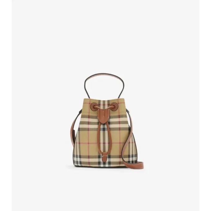 Bolso tipo cubo Mini Check