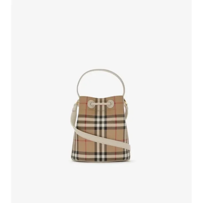 Bolso tipo cubo Mini Check