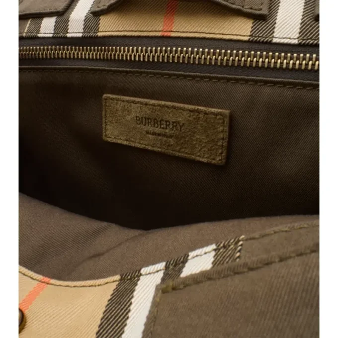 Bolso tote con estampado de cuadros