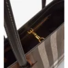 Bolso tote mediano con estampado de cuadros