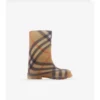 Botas altas de caucho con estampado de cuadros