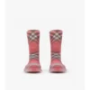 Botas altas de caucho con estampado de cuadros