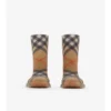 Botas altas de caucho con estampado de cuadros