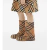 Botas altas de caucho con estampado de cuadros