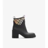Botas bajas con tacón y estampado Marsh de caucho 