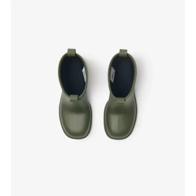 Botas bajas con tacón y estampado Marsh de caucho 